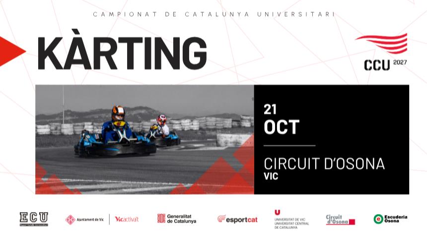 El Circuit d’Osona acollirà el Campionat de Catalunya Universitari de Kàrting 2027